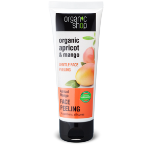 Organic shop - Jemný pleťový peeling - Broskev a Mango, 75 ml