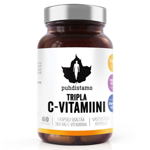 Puhdistamo - Triple Vitamin C 60 kapslí