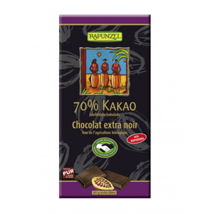 Rapunzel - Hořká čokoláda 70% BIO, 80 g CH-BIO-004