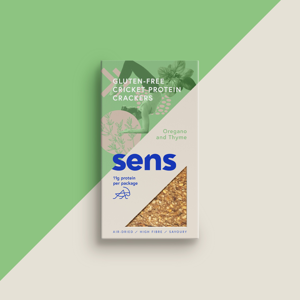 Sens - Bezlepkové proteinové krekry - Oregáno & Tymián, 50 g