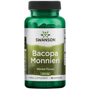 Swanson Bacopa Monnieri (Bakopa drobnolistá), 250 mg, 90 kapslí