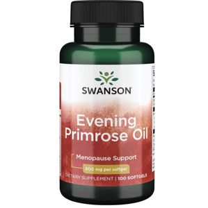 Swanson Evening Primrose Oil (Pupálkový olej), 500 mg, 100 softgelových kapslí
