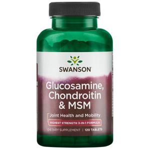 Swanson Glucosamine, Chondroitin & MSM, 750 mg, 120 tablet