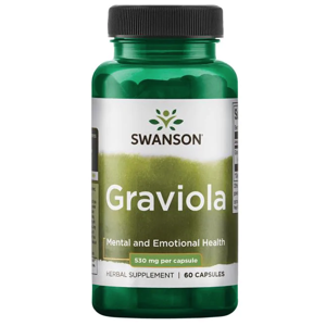 Swanson Graviola (Láhevník ostnitý), 530 mg, 60 kapslí