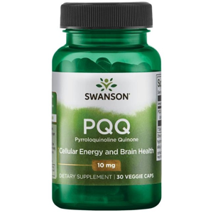 Swanson PQQ Pyrroloquinoline Quinone, 10 mg, 30 rostlinných kapslí
