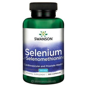 Swanson Selenium L-selenomethionine 100µg, 300 kapslí