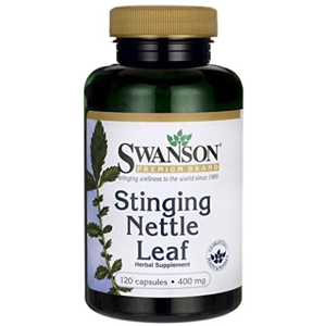 Swanson Stinging Nettle (Kopřiva dvoudomá list), 400 mg, 120 kapslí