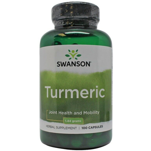 Swanson Turmeric, kurkuma, 720 mg, 100 kapslí