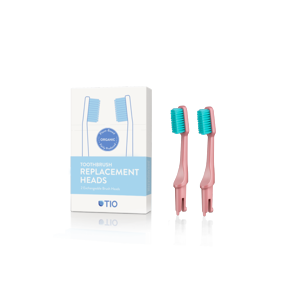 TIO Náhradní hlavice k zubnímu kartáčku (ultra soft) (2 ks) - korálově růžová