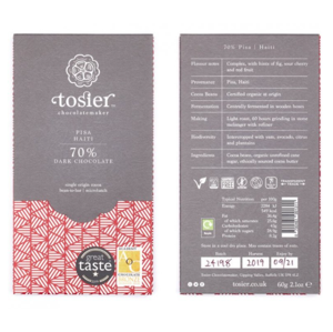 Tosier Chocolatemaker - Hořká čokoláda 70% kakao, Pisa, Haiti, 60 g