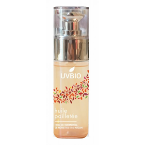 UVBIO - Suchý rozjasňující BIO olej se třpytivým efektem na tělo i vlasy, 50ml