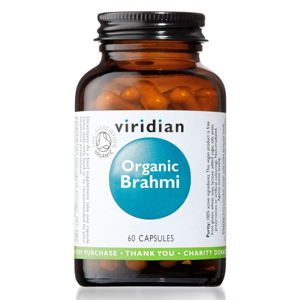 Viridian Brahmi 60 kapslí Organic *CZ-BIO-001 certifikát