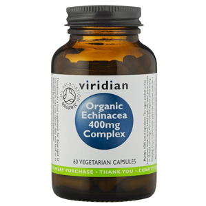 Viridian Echinacea 400mg Complex 60 kapslí Organic *CZ-BIO-001 certifikát