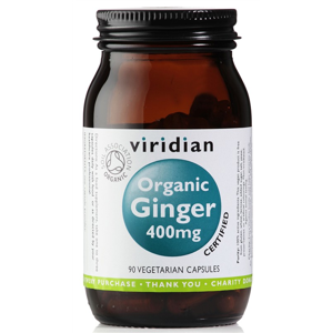 Viridian Ginger 400mg 90 kapslí Organic *CZ-BIO-001 certifikát