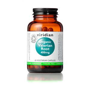Viridian Valerian Root 400mg 60 kapslí Organic (Kozlík lékařský) *CZ-BIO-001 certifikát