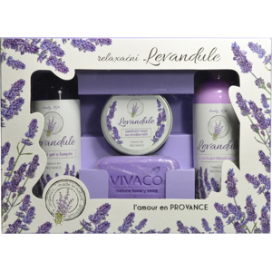 Vivaco Body Tip Dárková kazeta kosmetiky s levandulovým olejem