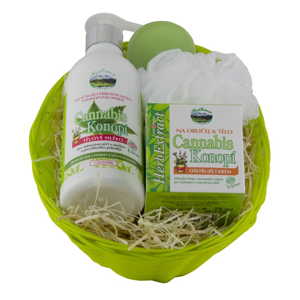 Vivaco Herb extrakt Dárkový košík CannaCare HERB EXTRACT 75ml + 300 ml