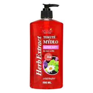 Vivaco Herb extrakt Tekuté mýdlo Alpské květy HERB EXTRACT 500 ml