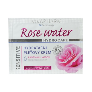 Vivaco Hydratační pleťový krém s růžovou vodou VIVAPHARM - vzorek 4 ml