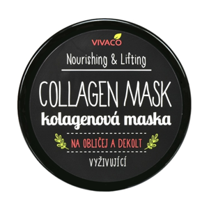 Vivaco Kolagenová maska na obličej a dekolt 100 ml