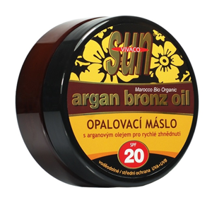 Vivaco Opalovací máslo s BIO arganovým olejem SPF 20 SUN VITAL 200 ml