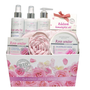 Vivaco VivaPharm Dárkové balení kosmetiky s růžovou vodou