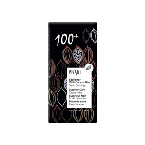 Vivani - Bio tmavá čokoláda 100% 80g