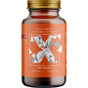 BrainMax Liposomal Vitamin C UPGRADE, Lipozomální Vitamín C, 500 mg, 60 rostlinných kapslí
