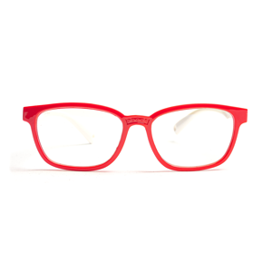 BrainMax Dětské brýle CUBE blokující 15% modrého světla (červeno-bílé)