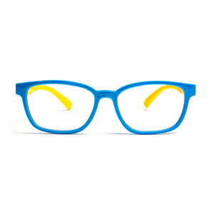 BrainMax Dětské brýle CUBE blokující 15% modrého světla (modro-žluté)